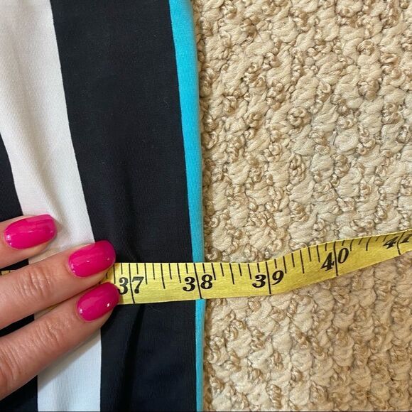 Cache Brand Midi Length Sleeveless‎ High Neck Striped Dress Size Small - Picture 9 of 11